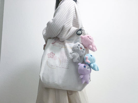 "Adopt A Feral" Double-Sided Plush Keychain