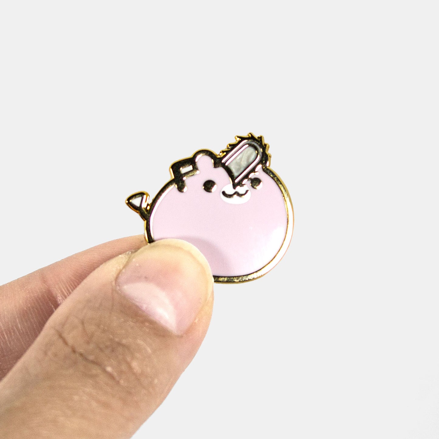 Chainsaw Gom Stabbie Enamel Pin