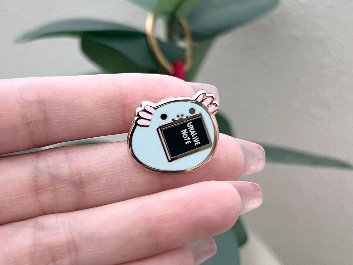 Unalive Note Upa Enamel Pin