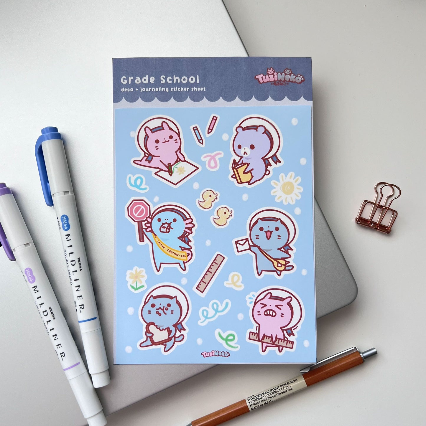 Grade School Deco and Journaling Sticker Sheet