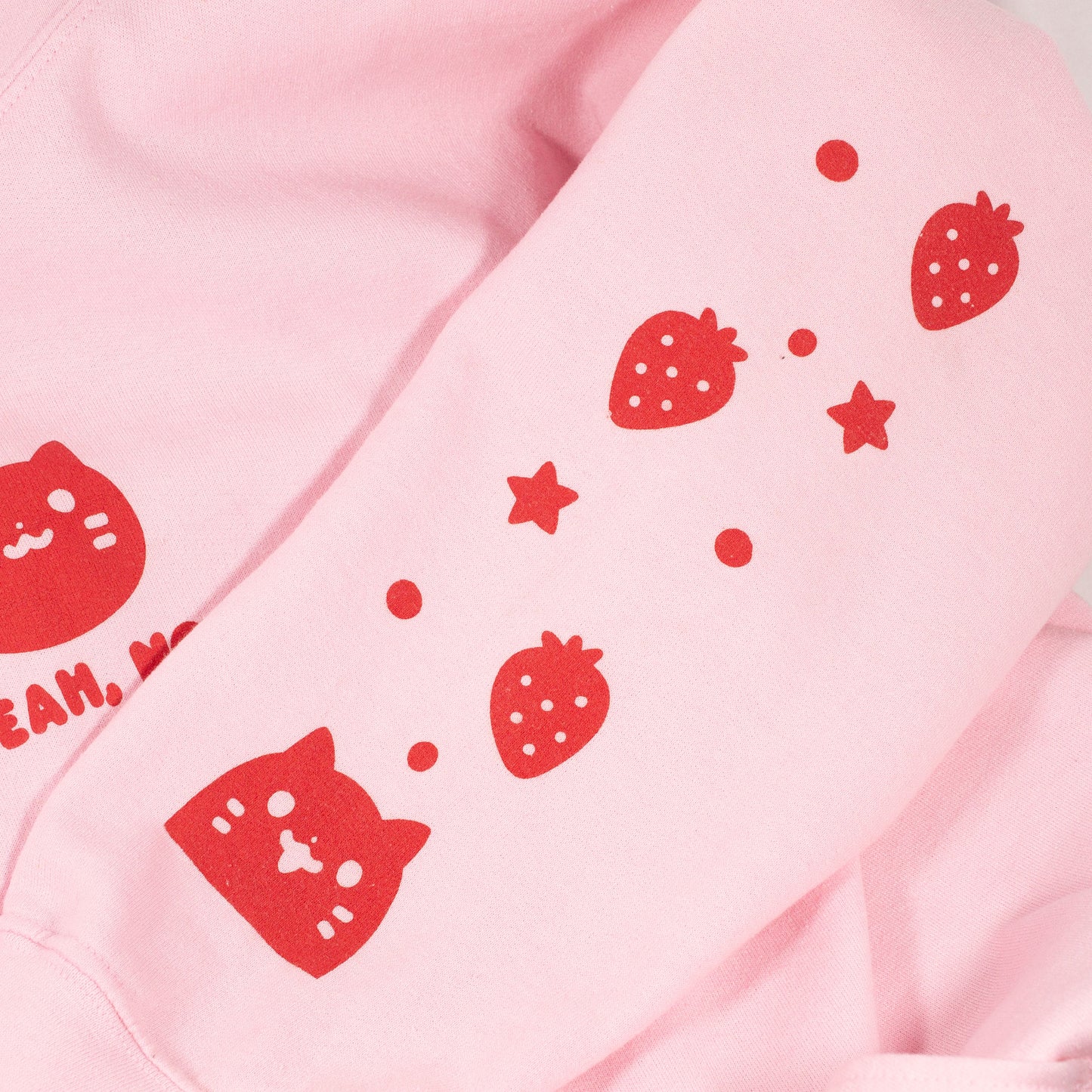 Strawberry Neko "Yeah, No" Unisex Hoodie