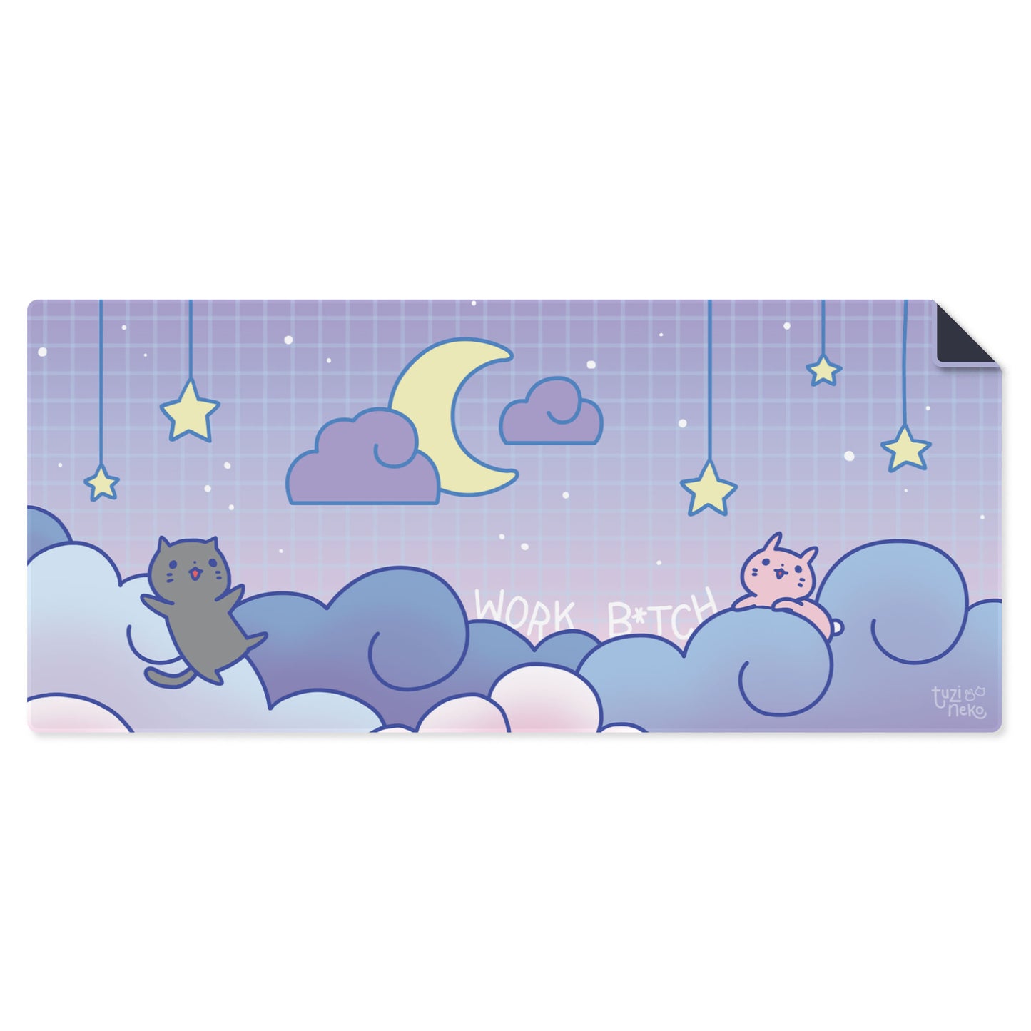 Tuzi And Neko "Work B*tch" Dreamy Desk Mat