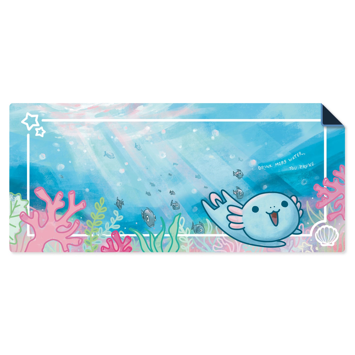 Upa "Drink More Water, You Prune" Ocean Desk Mat