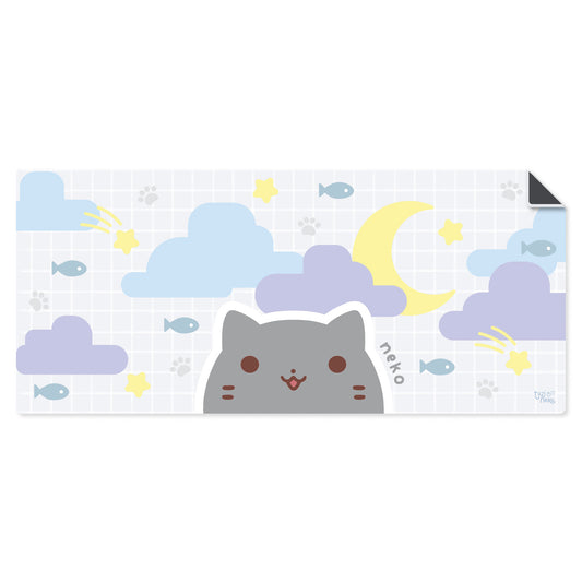 Star And Moon Neko Desk Mat