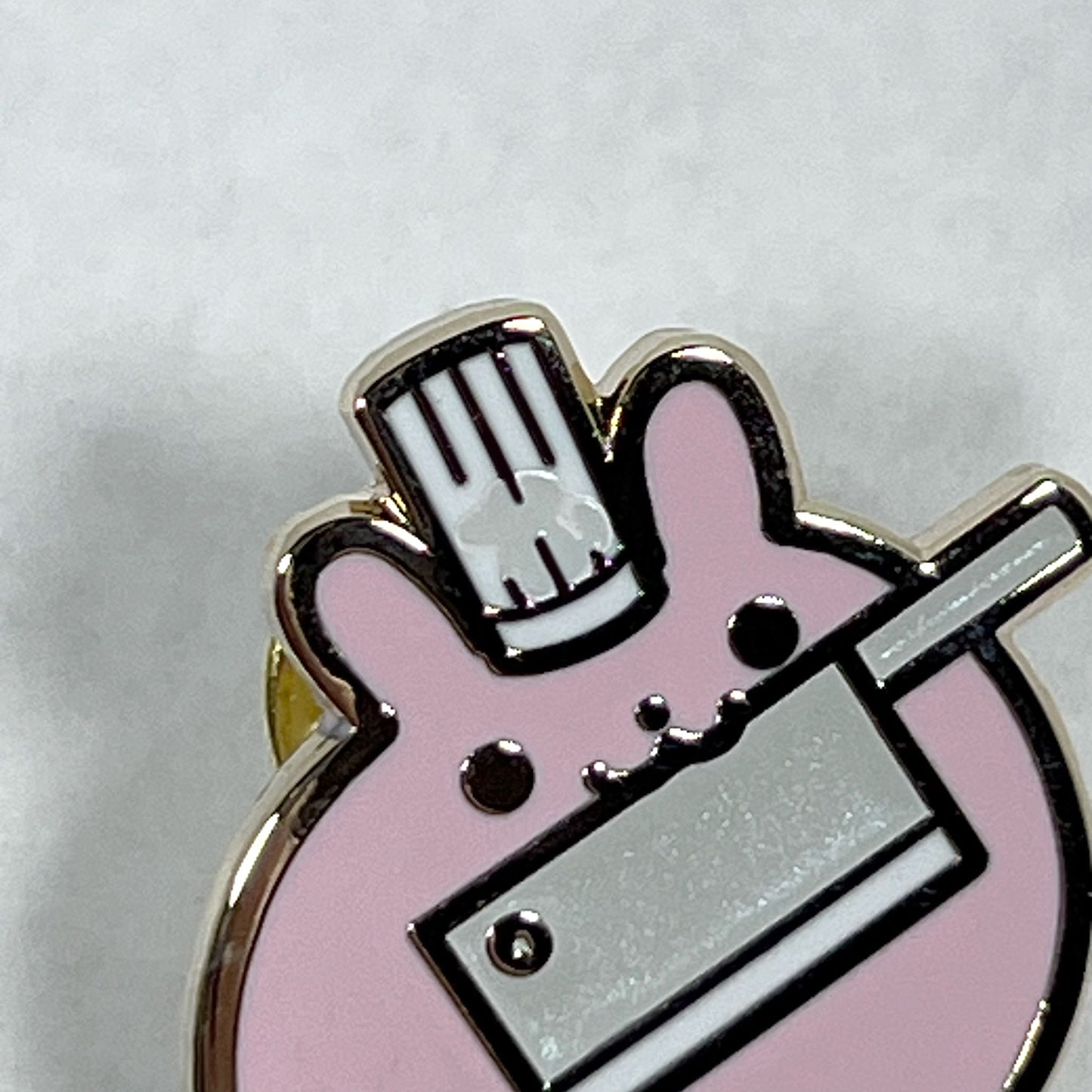 Butcher Tuzi Stabbie Enamel Pin 2.0