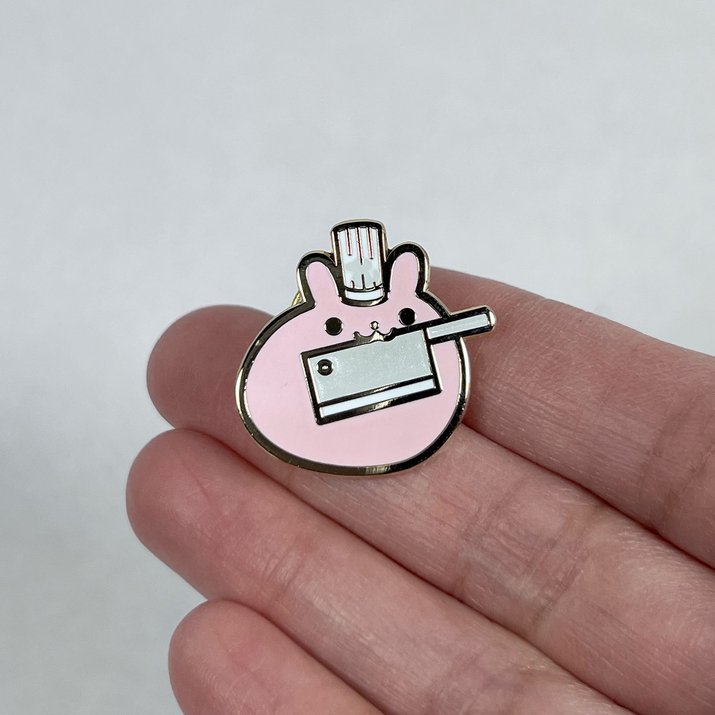 Butcher Tuzi Stabbie Enamel Pin 2.0