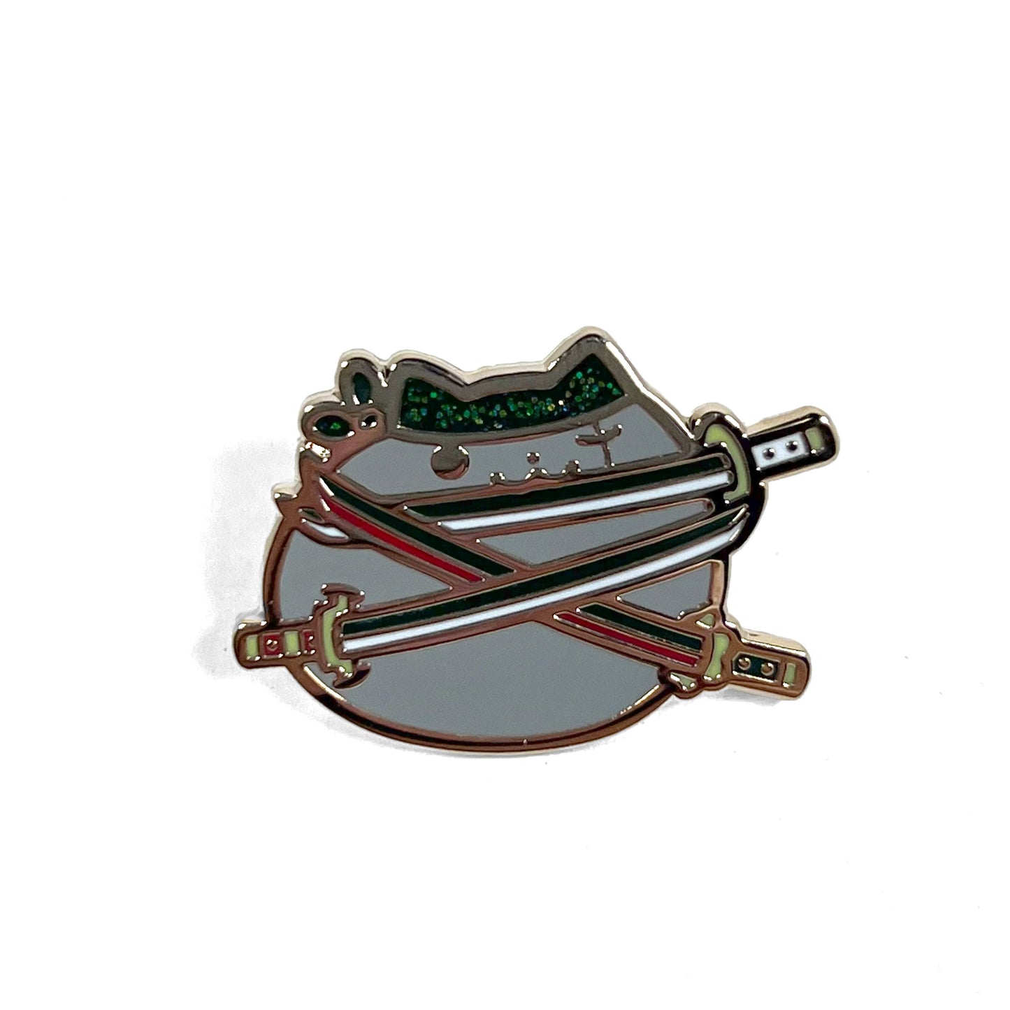 Katana Neko Stabbie Enamel Pin 2.0