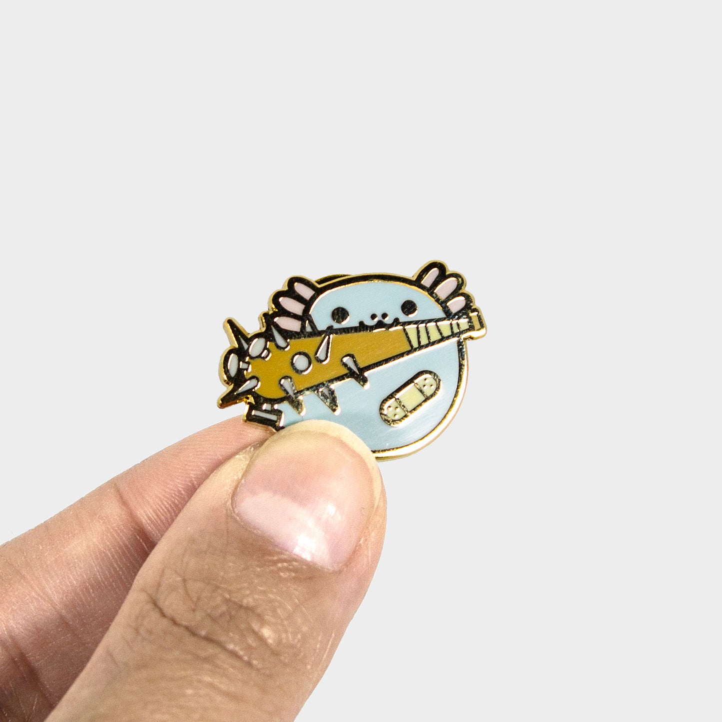 Ouchy Bat Upa Stabbie Enamel Pin