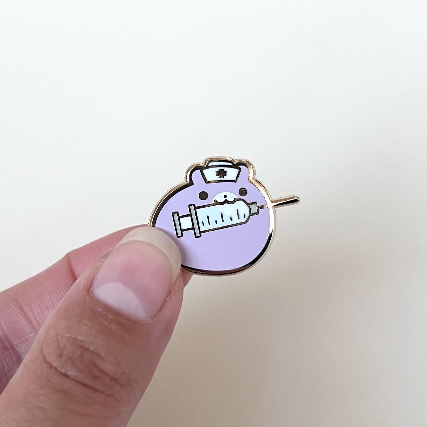 Syringe Gom Stabbie Enamel Pin
