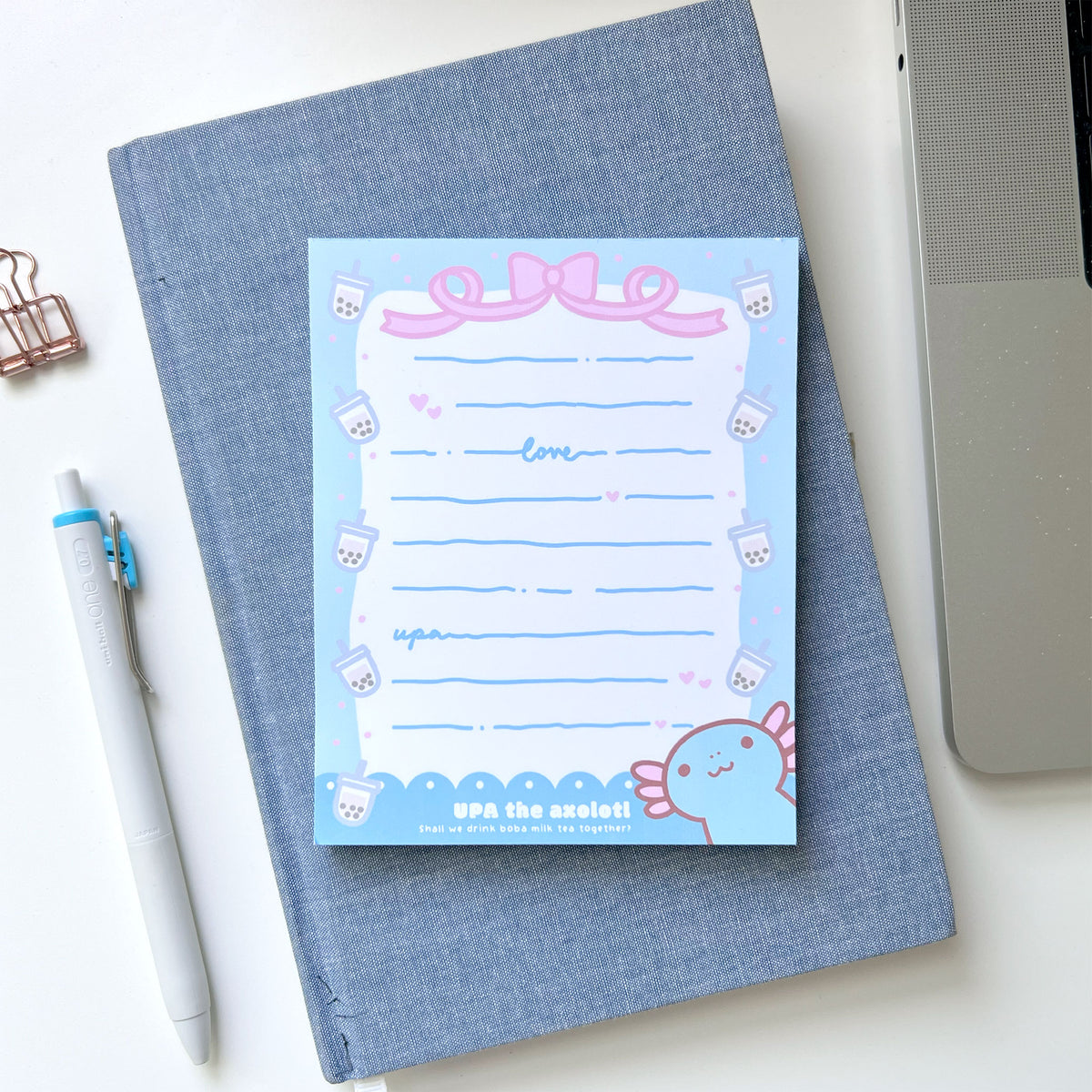 Boba Upa Hand-Crafted Memo Pad
