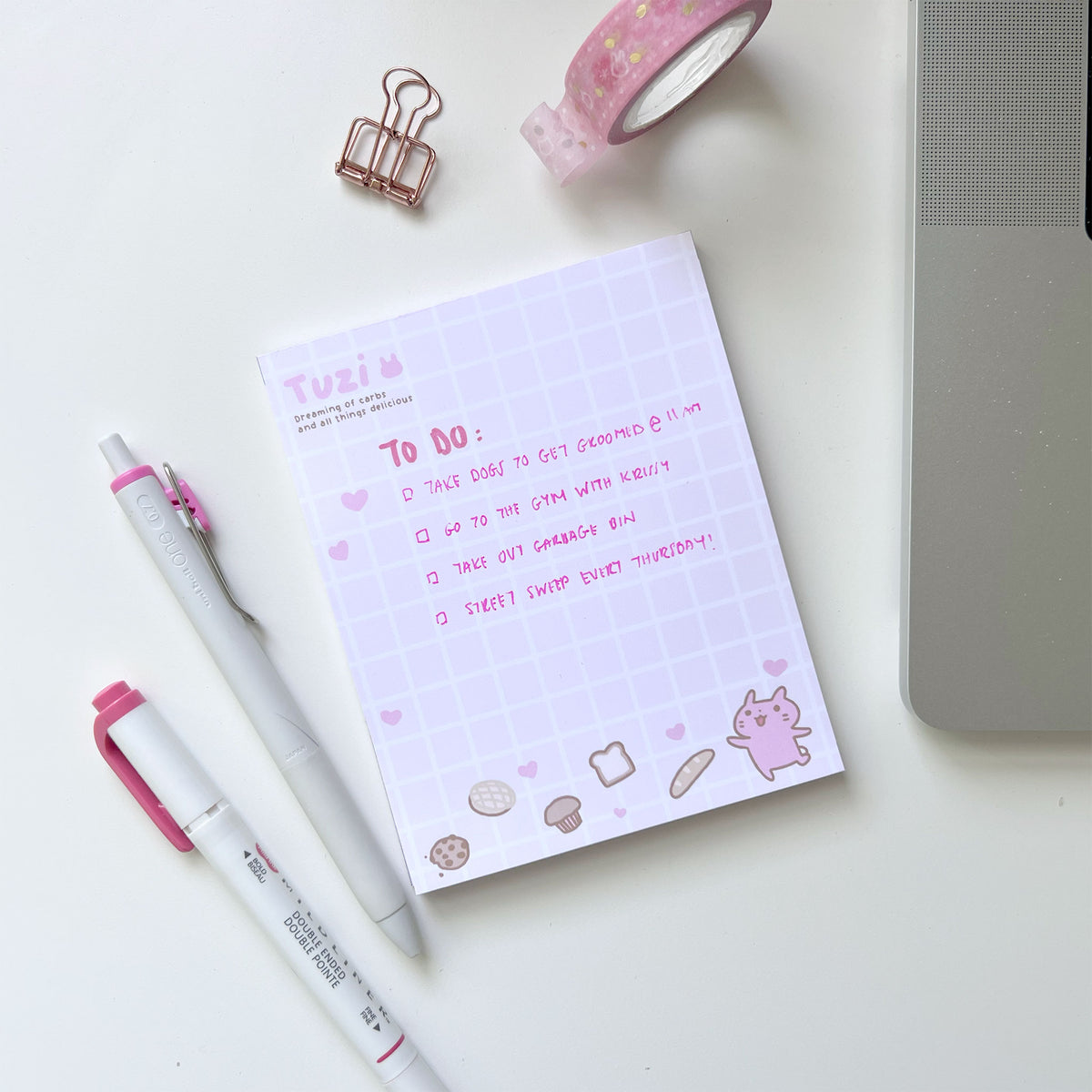 Dreaming of Carbs Tuzi Hand-Crafted Memo Pad