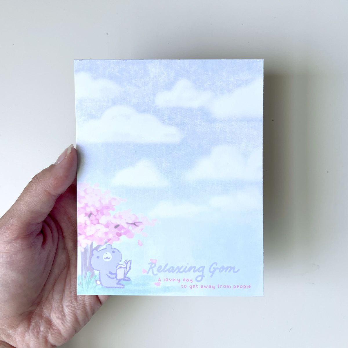 Relaxing Gom Hand-Crafted Memo Pad