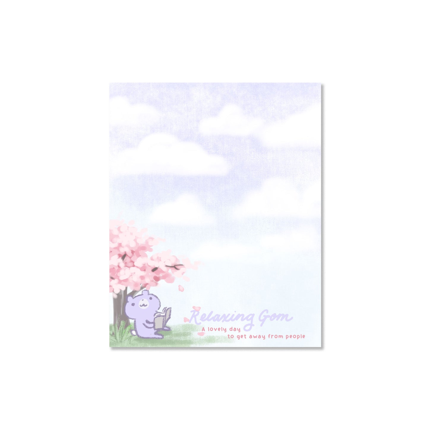 Relaxing Gom Hand-Crafted Memo Pad