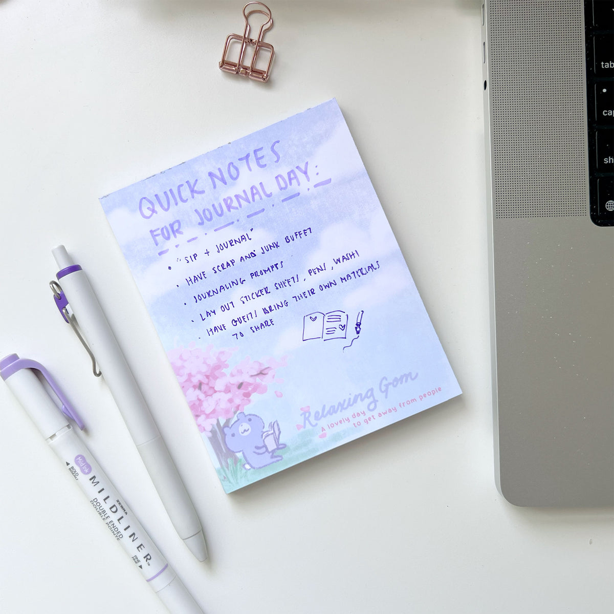 Relaxing Gom Hand-Crafted Memo Pad