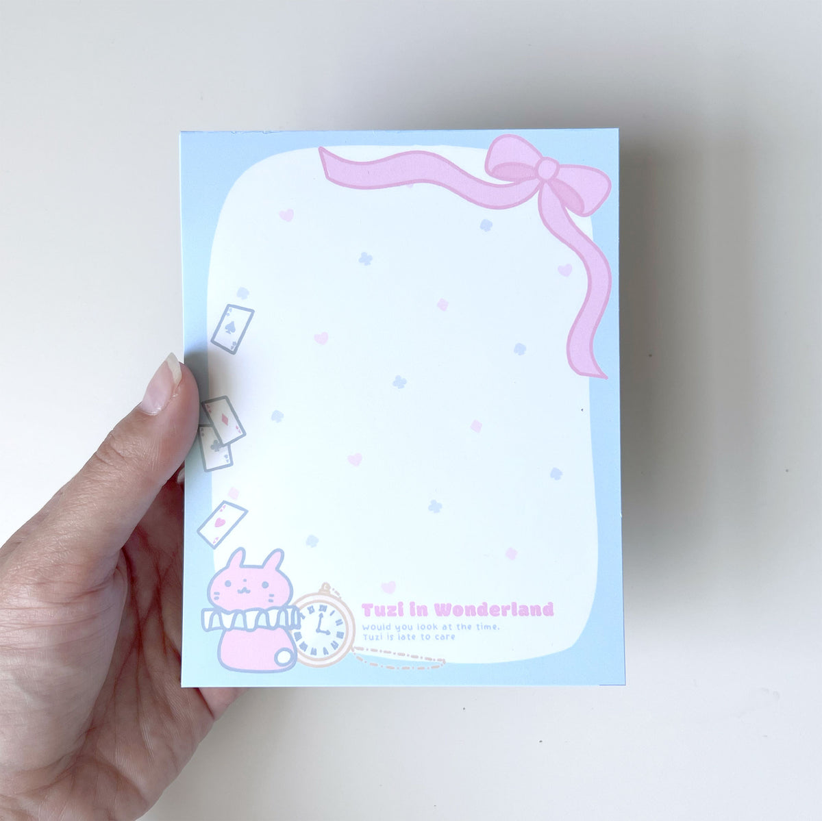 Tuzi In Wonderland Hand-Crafted Memo Pad
