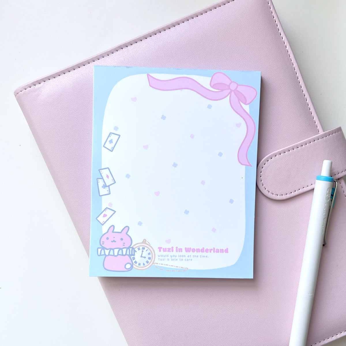 Tuzi In Wonderland Hand-Crafted Memo Pad