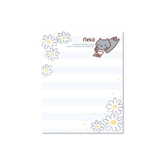 Writing Neko Hand-Crafted Memo Pad