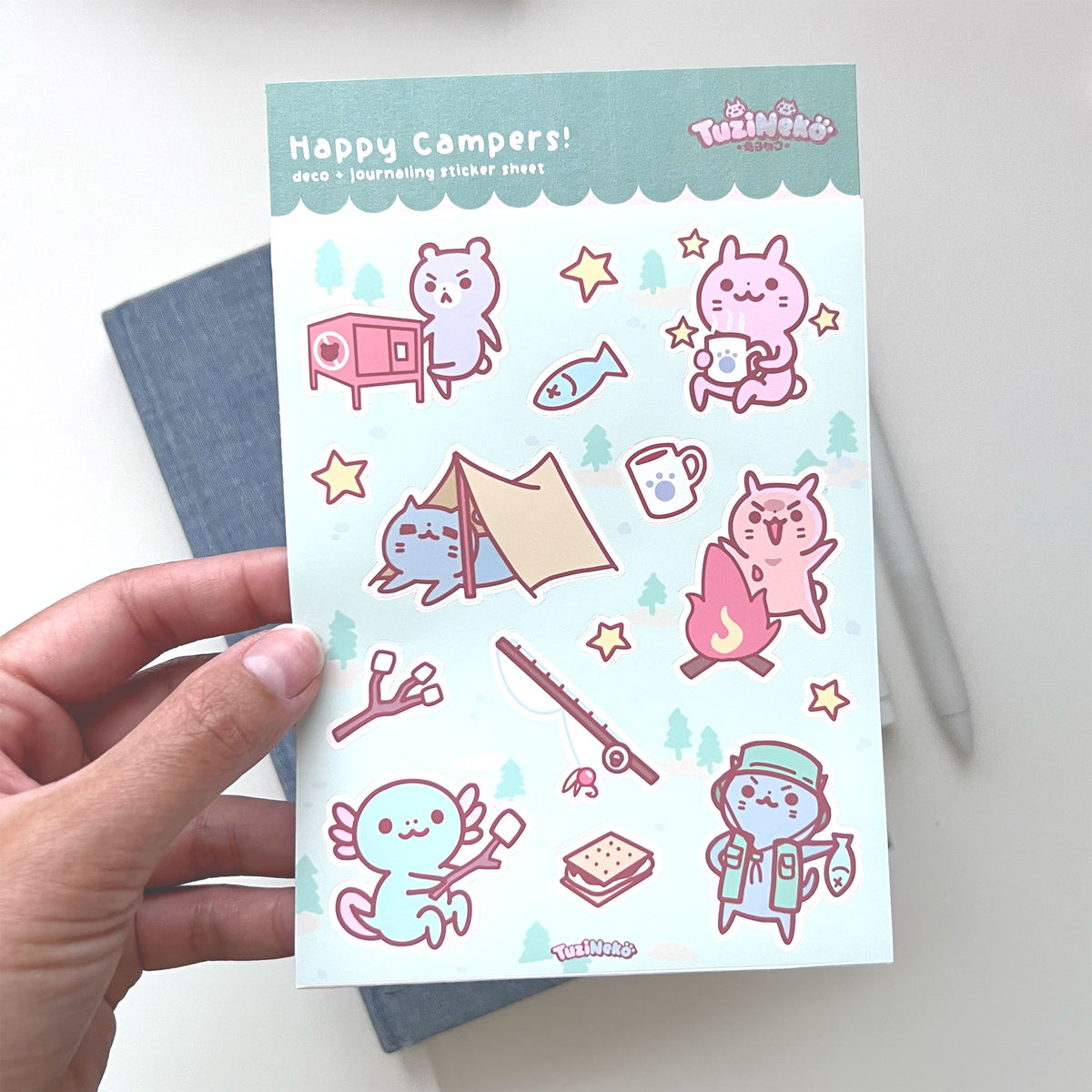 Happy Campers Deco and Journaling Sticker Sheet