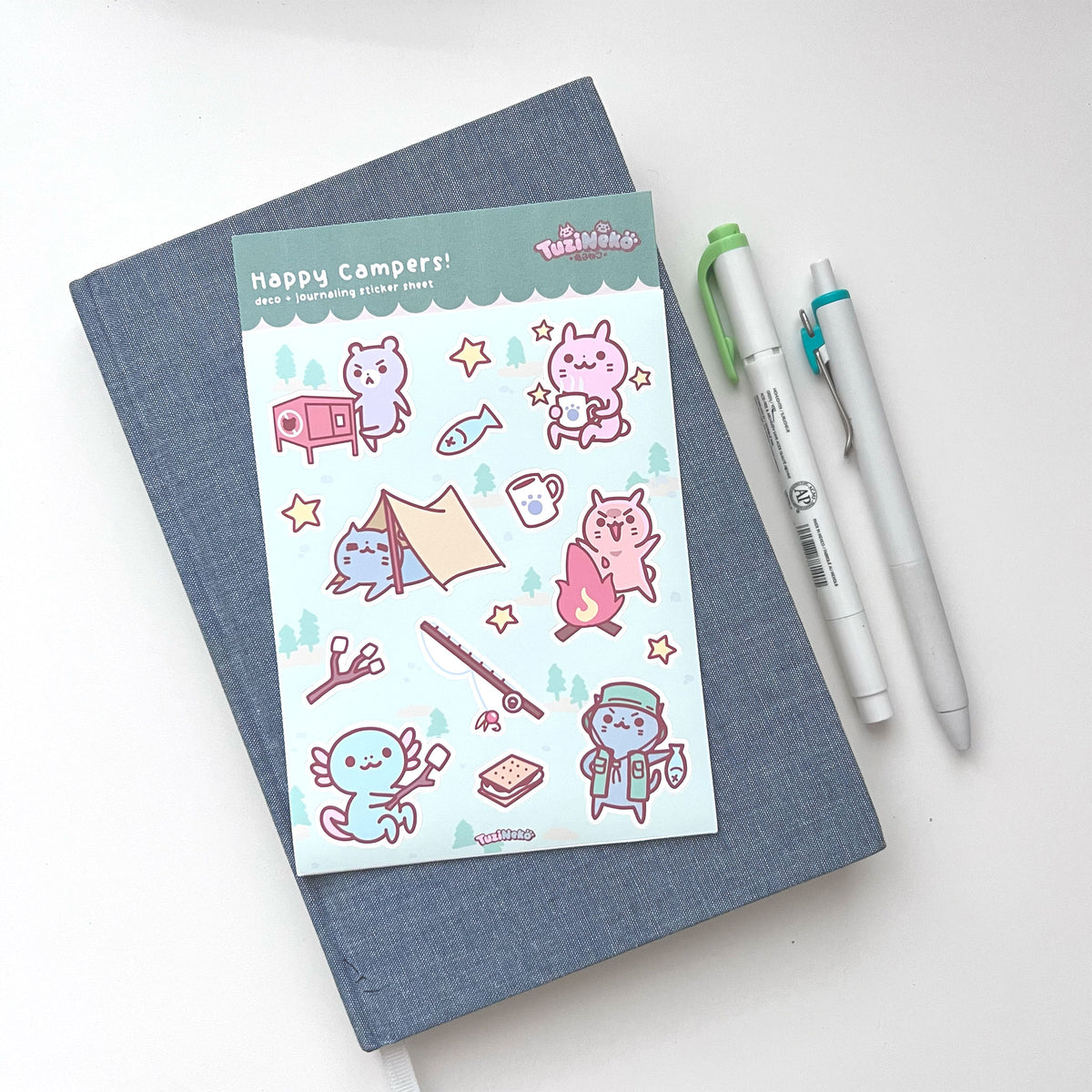 Happy Campers Deco and Journaling Sticker Sheet