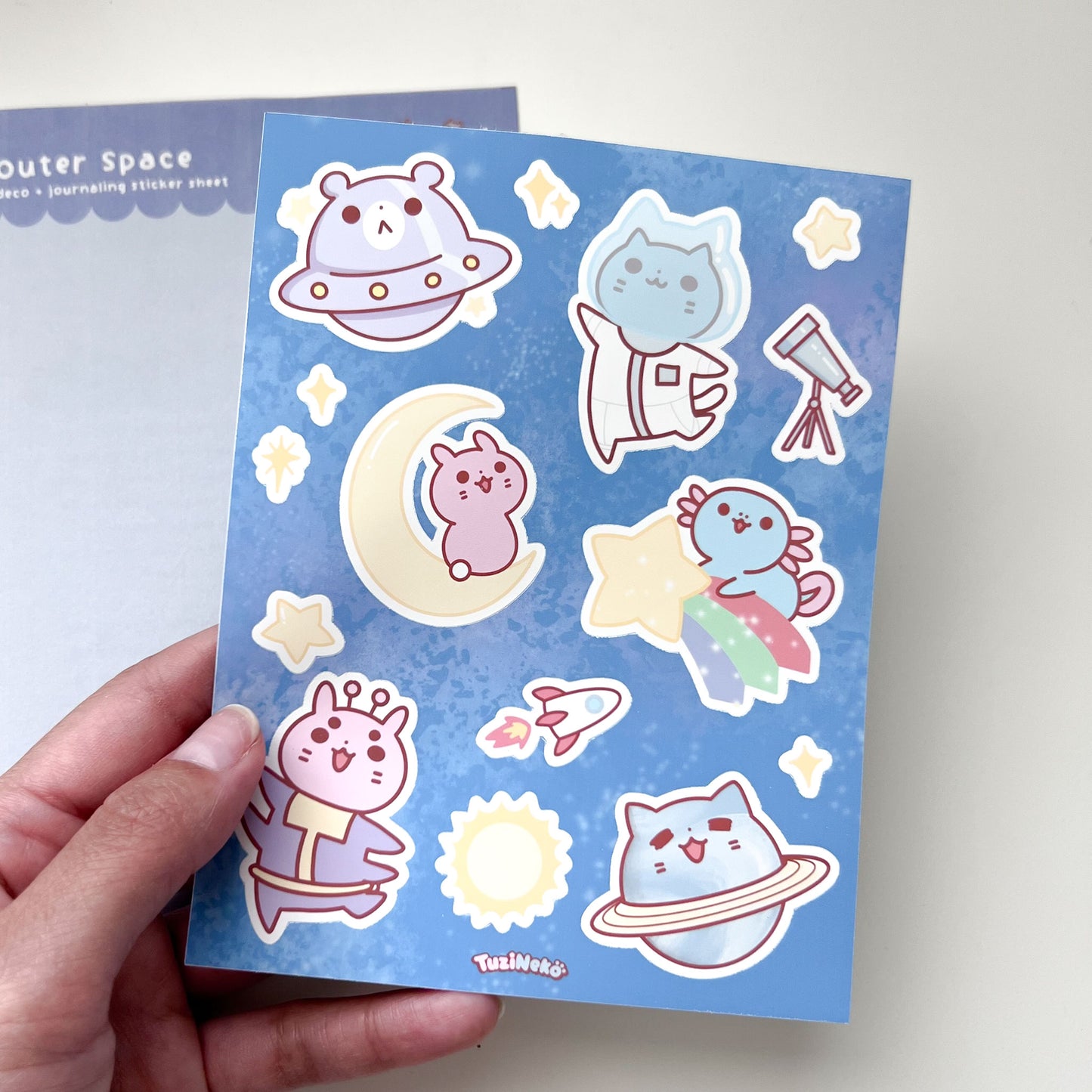 Outer Space Deco and Journaling Sticker Sheet