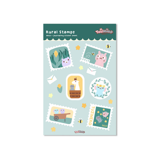 Rural Stamps Deco and Journaling Sticker Sheet