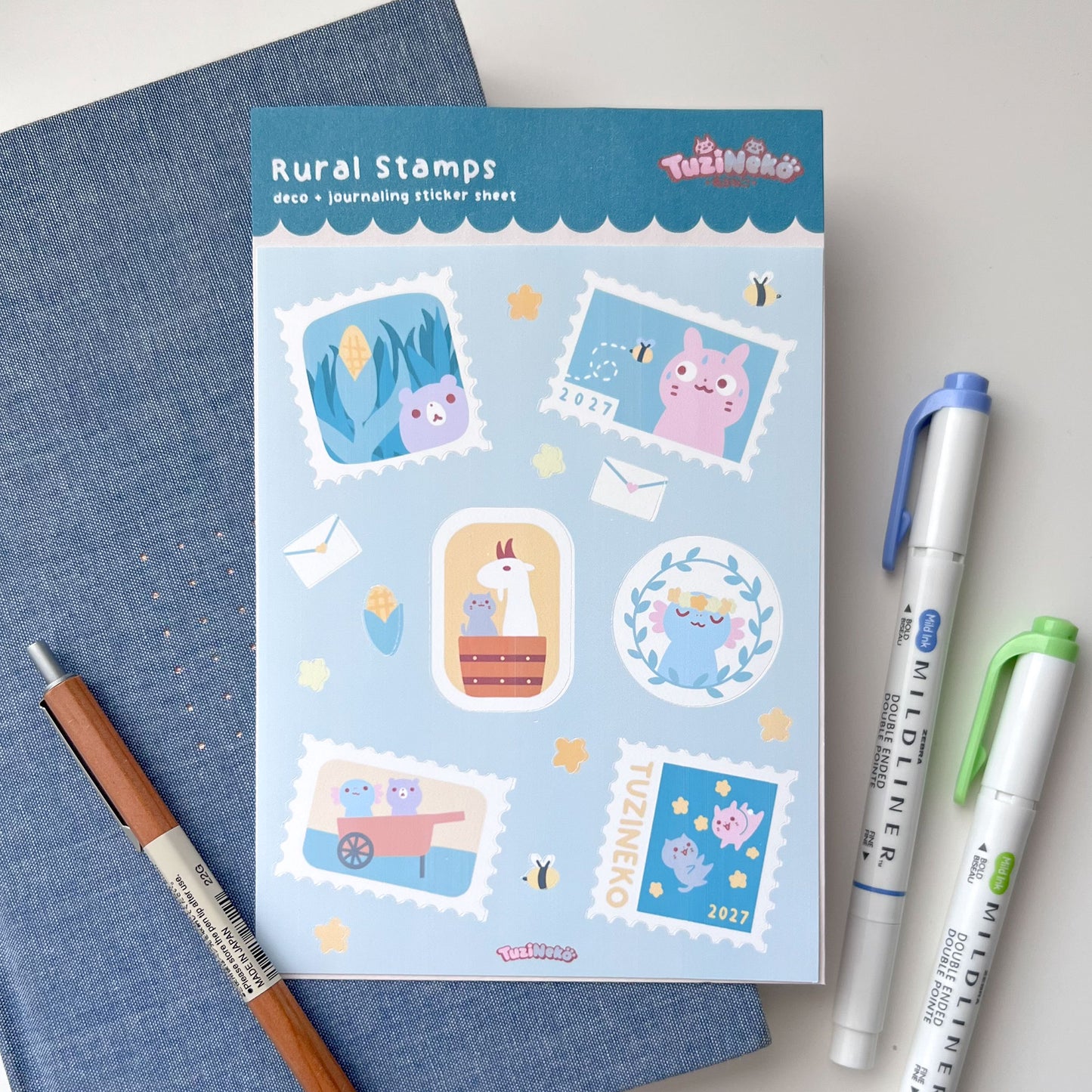 Rural Stamps Deco and Journaling Sticker Sheet