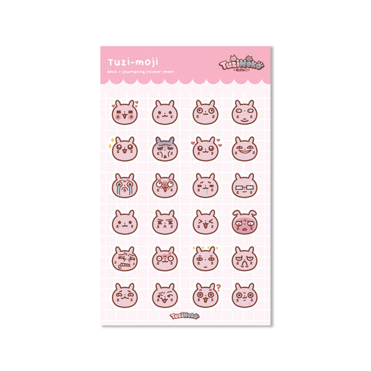 Tuzi-moji Deco and Journaling Sticker Sheet