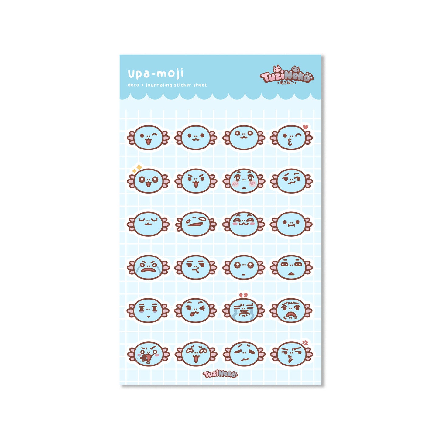 Upa-moji Deco and Journaling Sticker Sheet