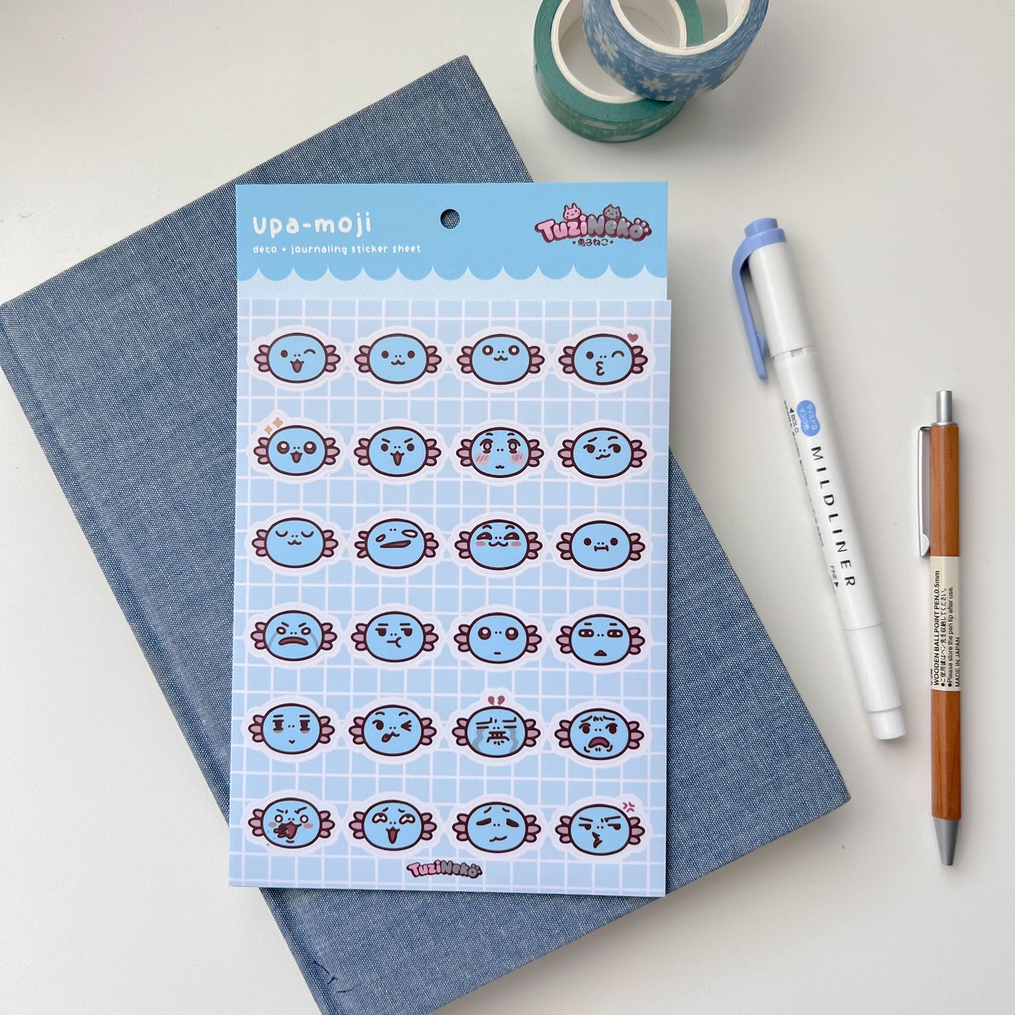 Upa-moji Deco and Journaling Sticker Sheet