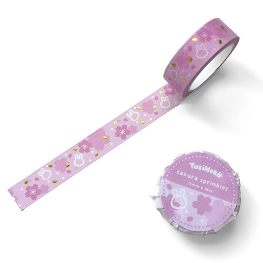 Sakura Sprinkles Decorating Washi With Gold Foil
