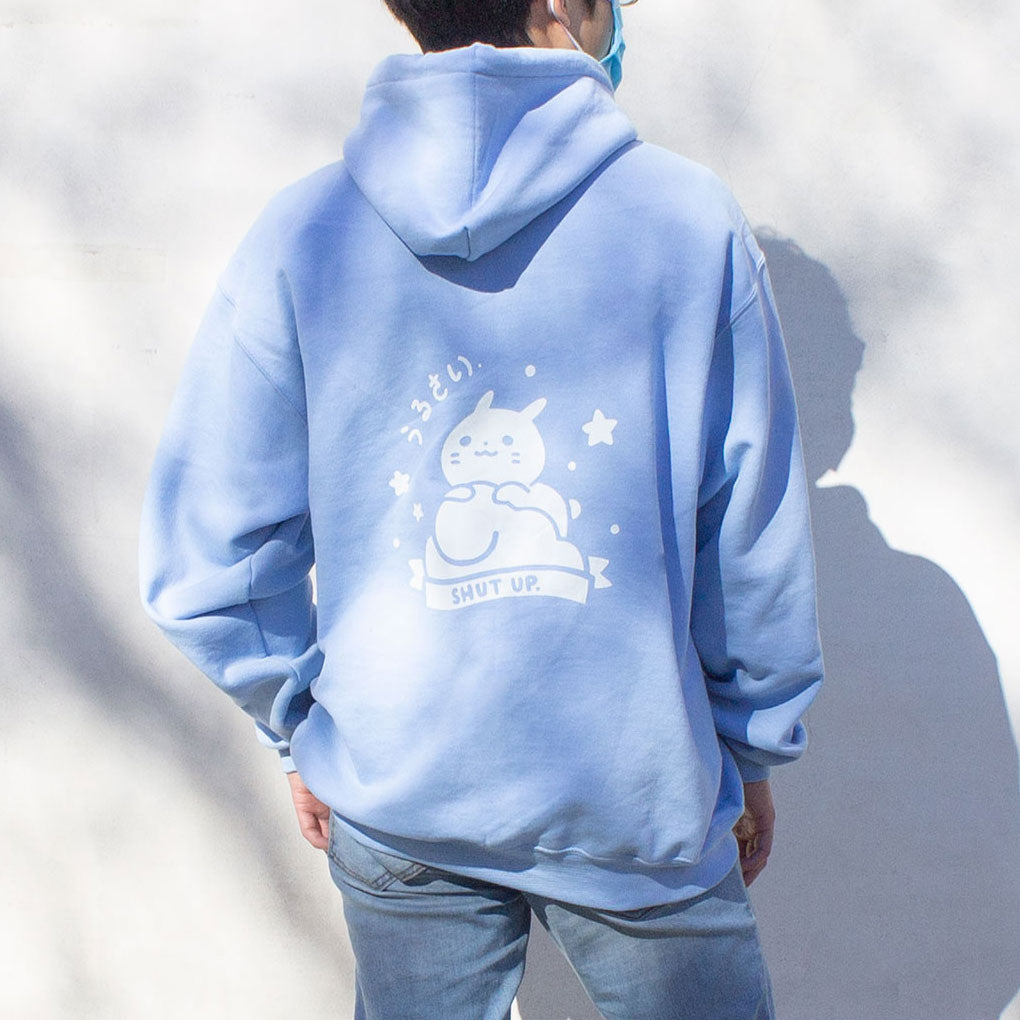 Cute light best sale blue hoodies