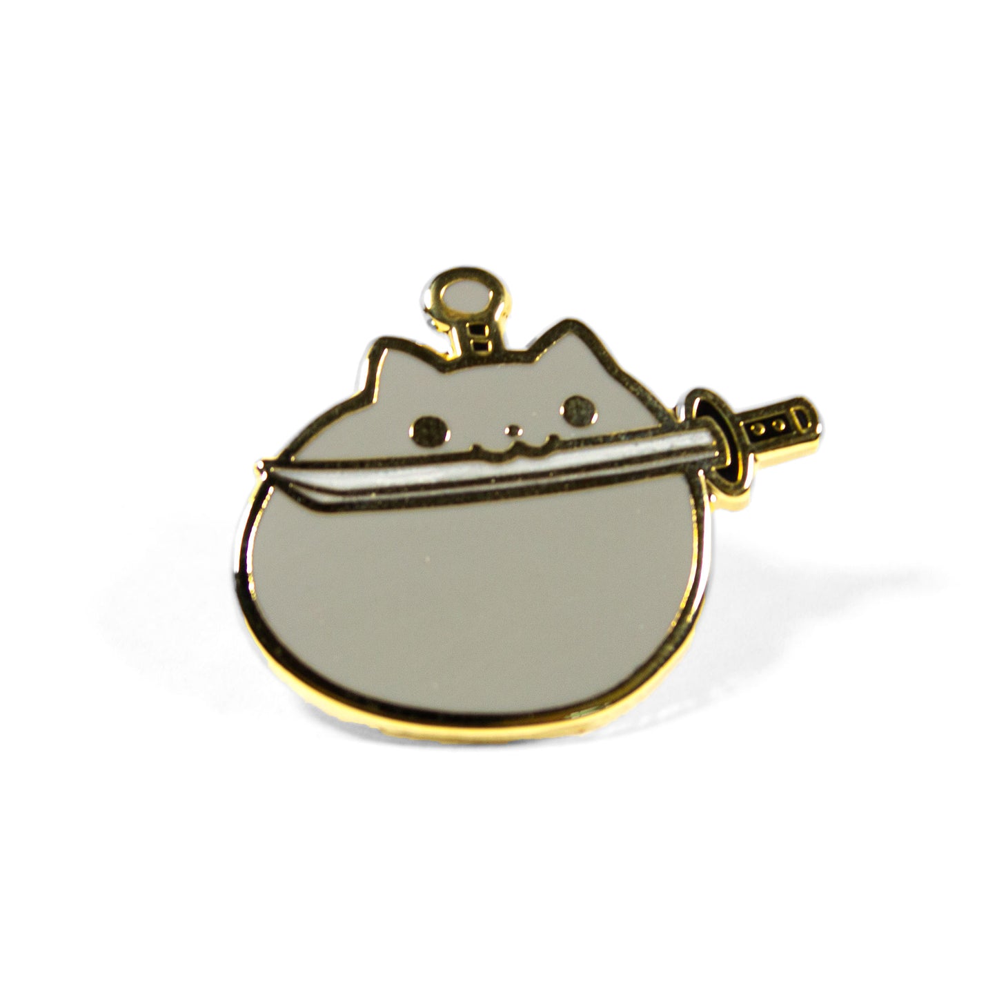 Katana Neko Stabbie Enamel Pin