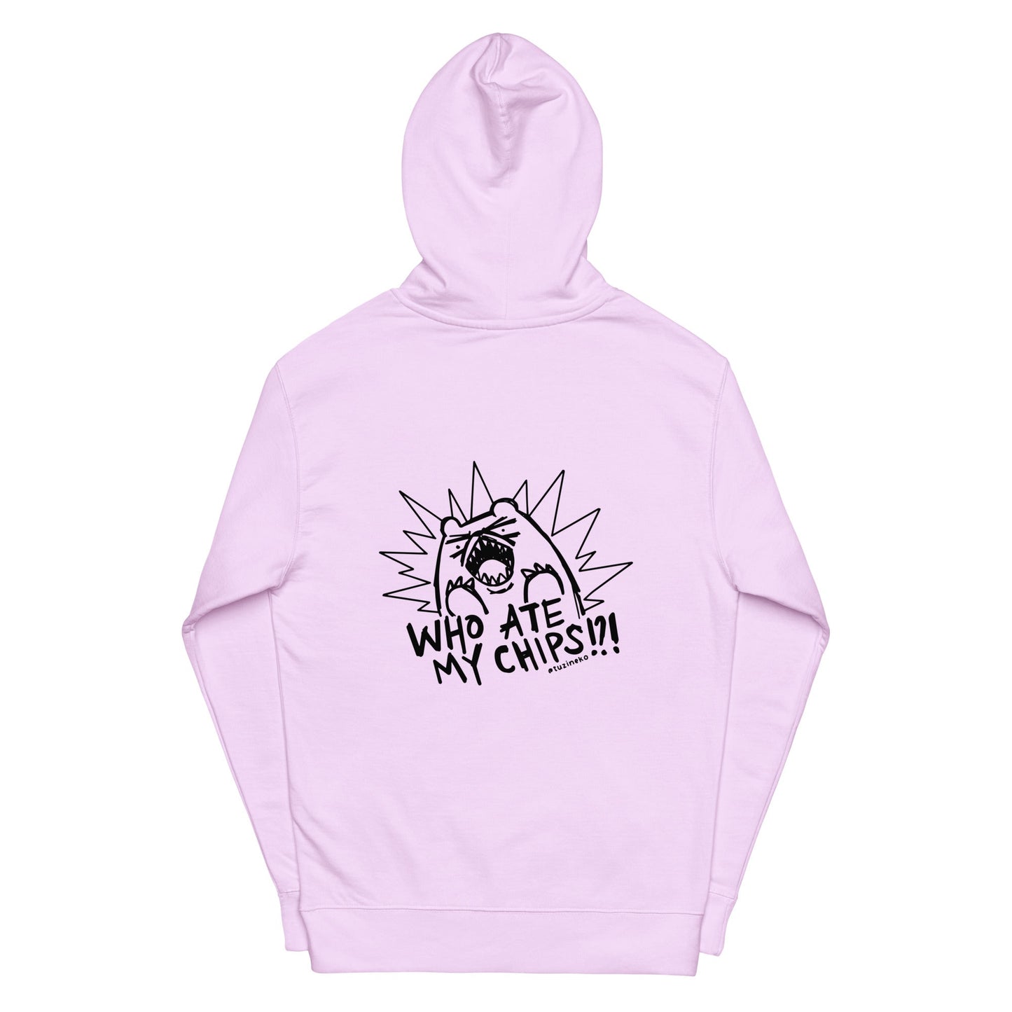 Angry Gom and Neko "Who Ate My Chips!?!" Unisex Hoodie
